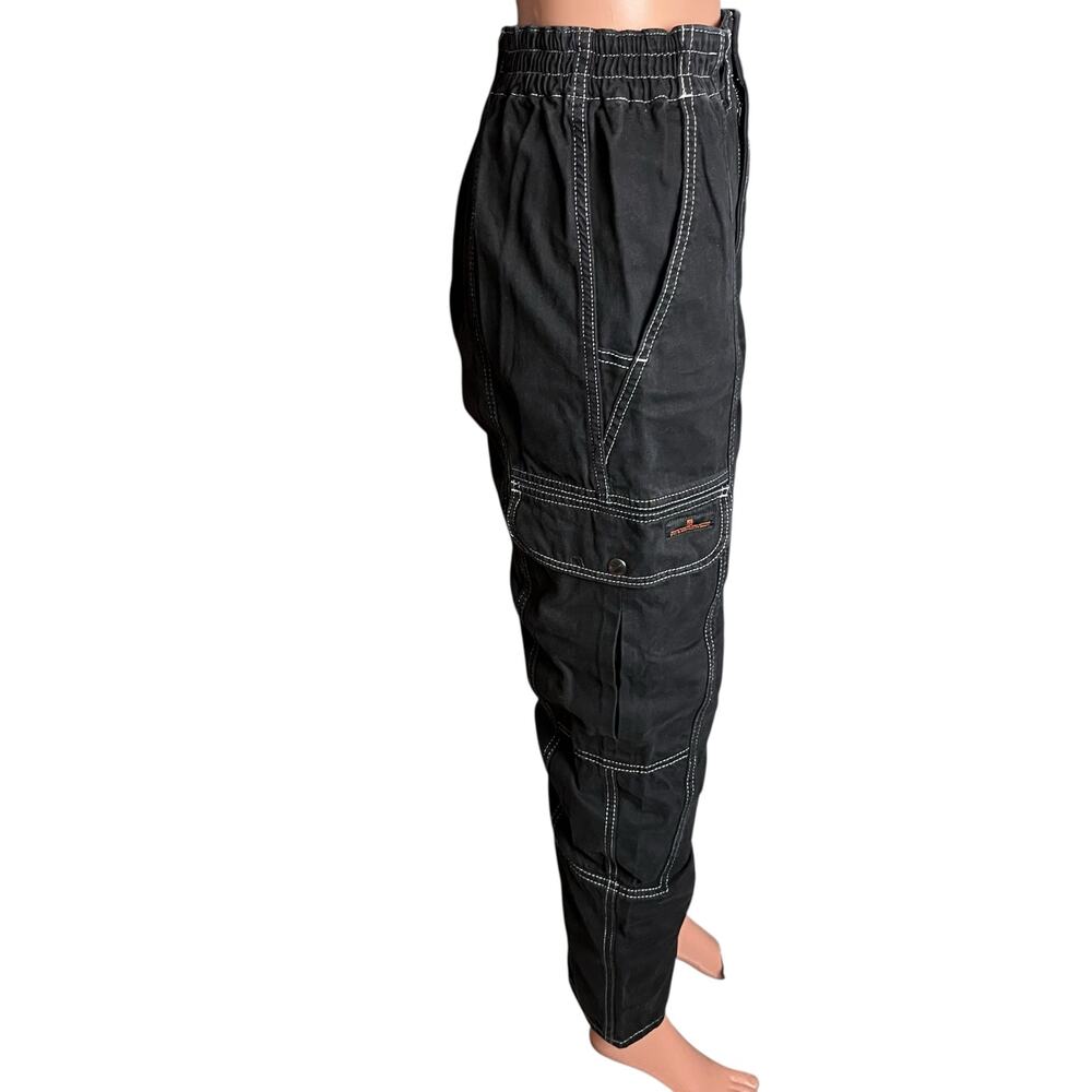 BDG Urban Outfitters Unisex Relaxed Skate Jeans Size 27 Black Contrast Stitch - Picture 5 of 8